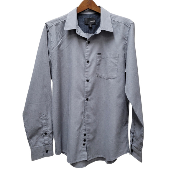 Hurley Men's Long-Sleeves Shirt Size Medium. Excellent Condition Pre-owned - Picture 1 of 7